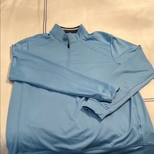 Men's Adidas Light Blue Quarter-Zip Jacket